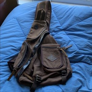 Great quality brown cross body bag